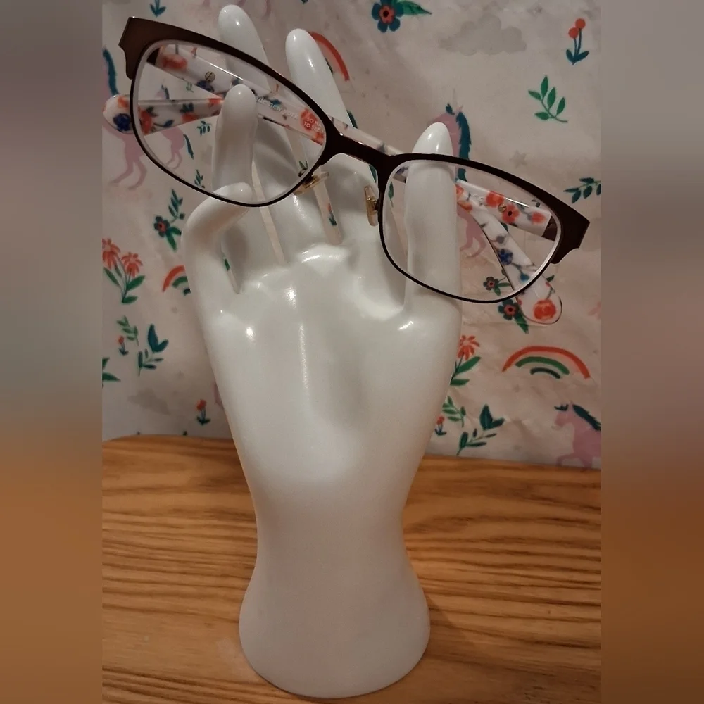 EUC Kate Spade Diandra Tortoise Cat Eye & Floral Reading Glasses Vision Frames
